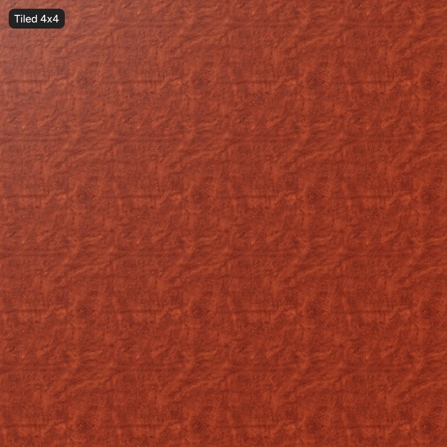 Versleten gelooid leer, rood oranje