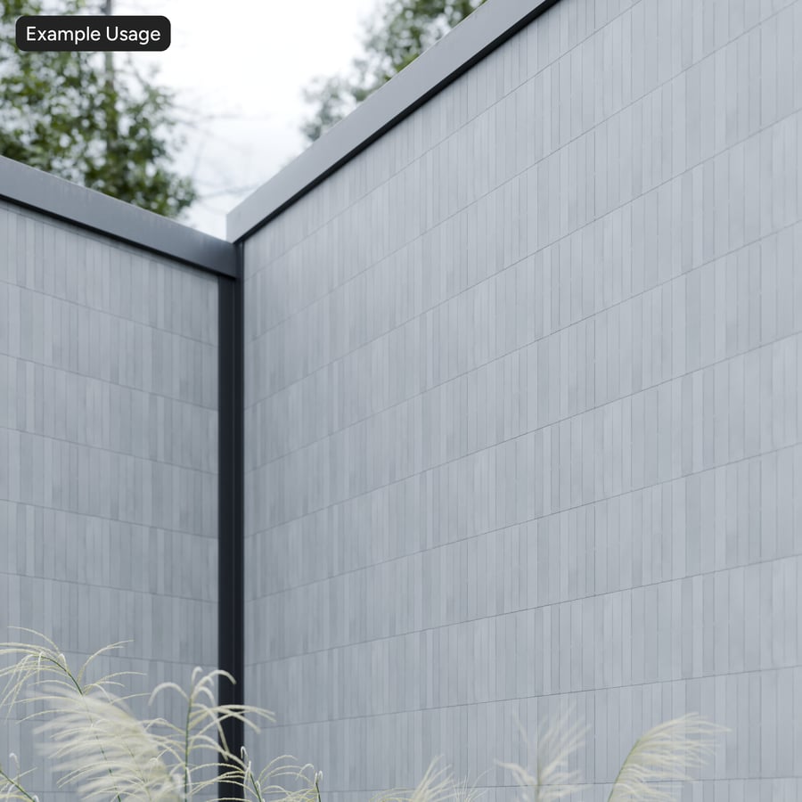 Painel Yubi Mate com textura de betão, cinzento