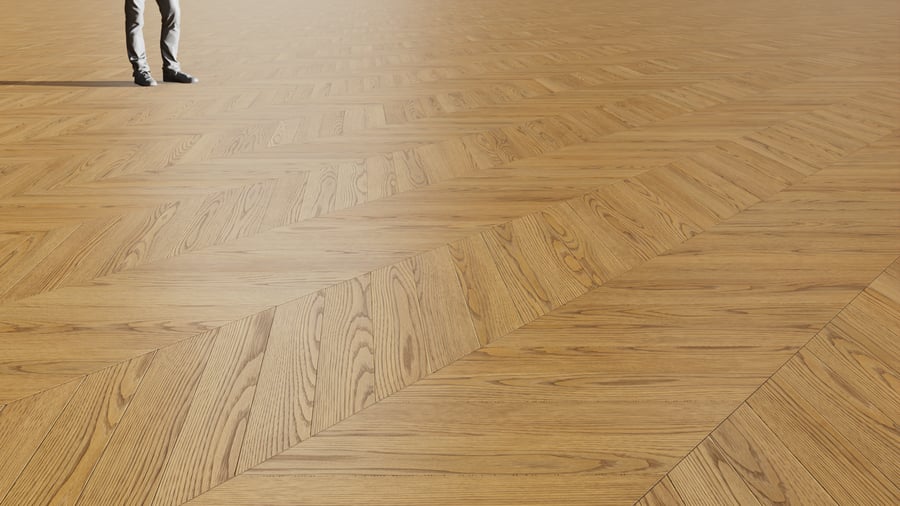 Chevron Pattern Oak Wood Flooring Texture, Castle Brown