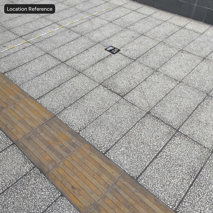 Textura de calçada de pedra retangular Pebbledash desgastada