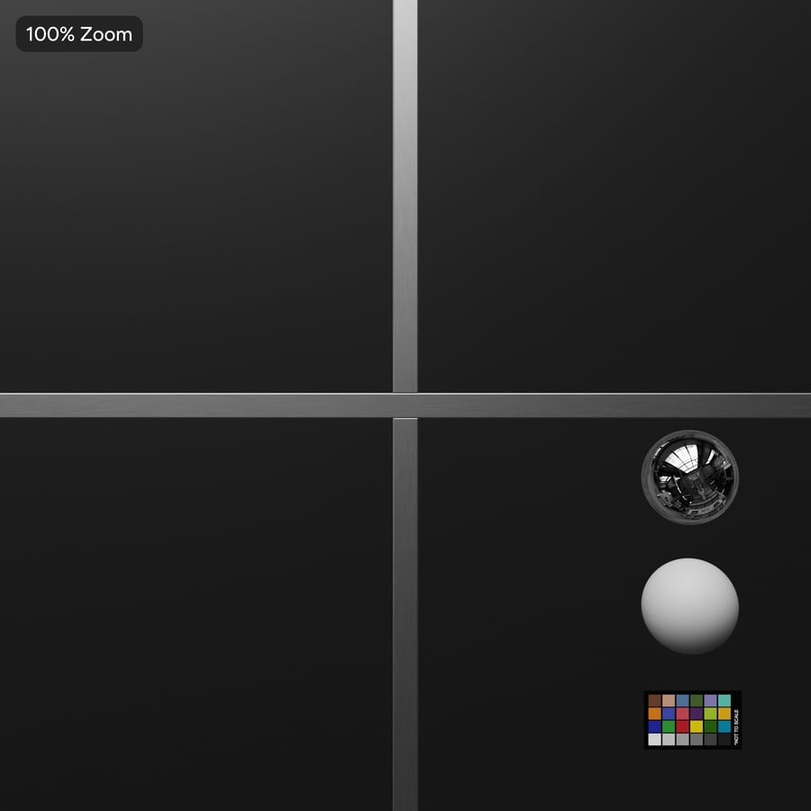 Piastrelle in vinile liscio con struttura del soffitto a griglia, grigio scuro