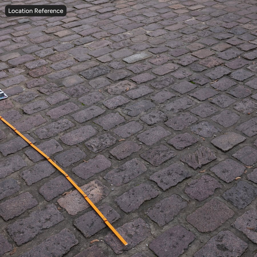 Worn Cobblestone Paver Texture