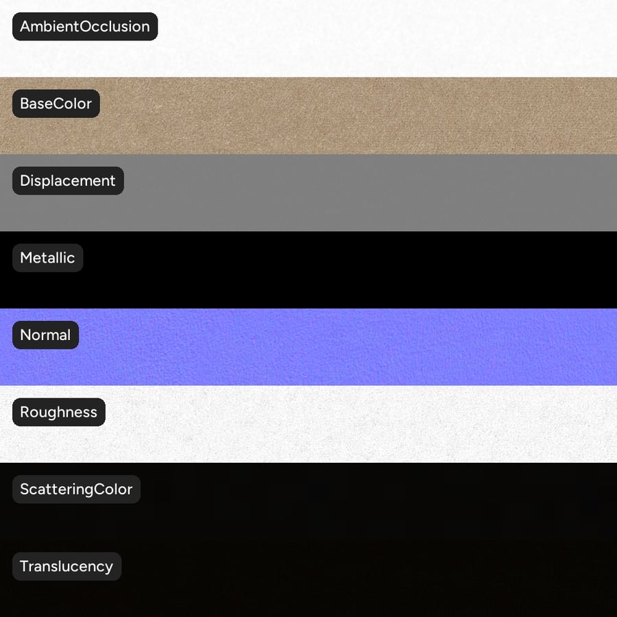 Struktur av mockatyg, Beige