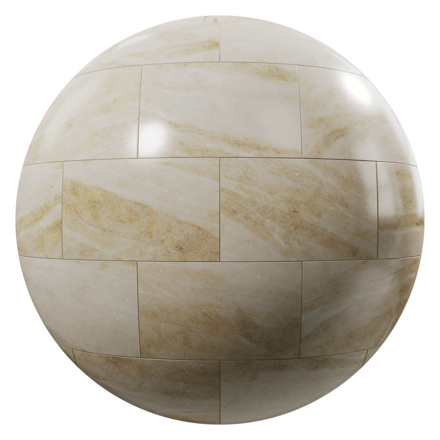 Honed Brick Bond Tiles Cappuccino Marble Texture