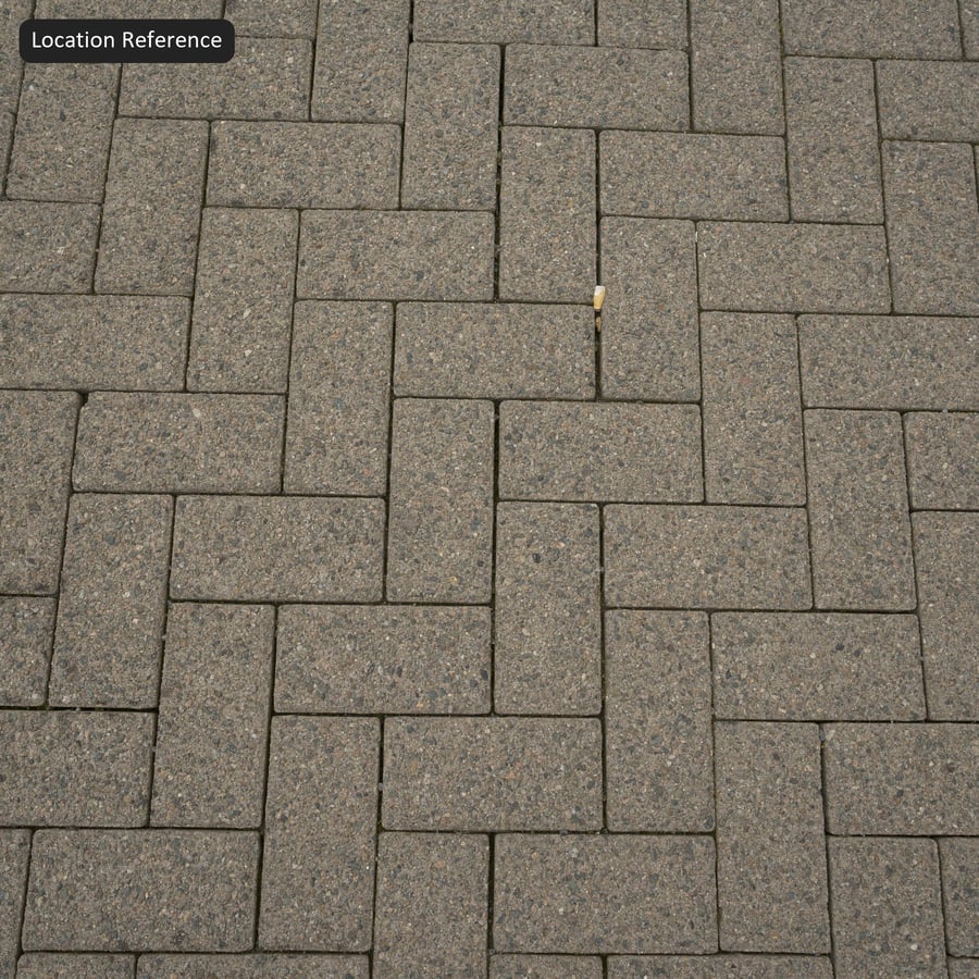 Basketweave Concrete Paver Texture, Mid Grey