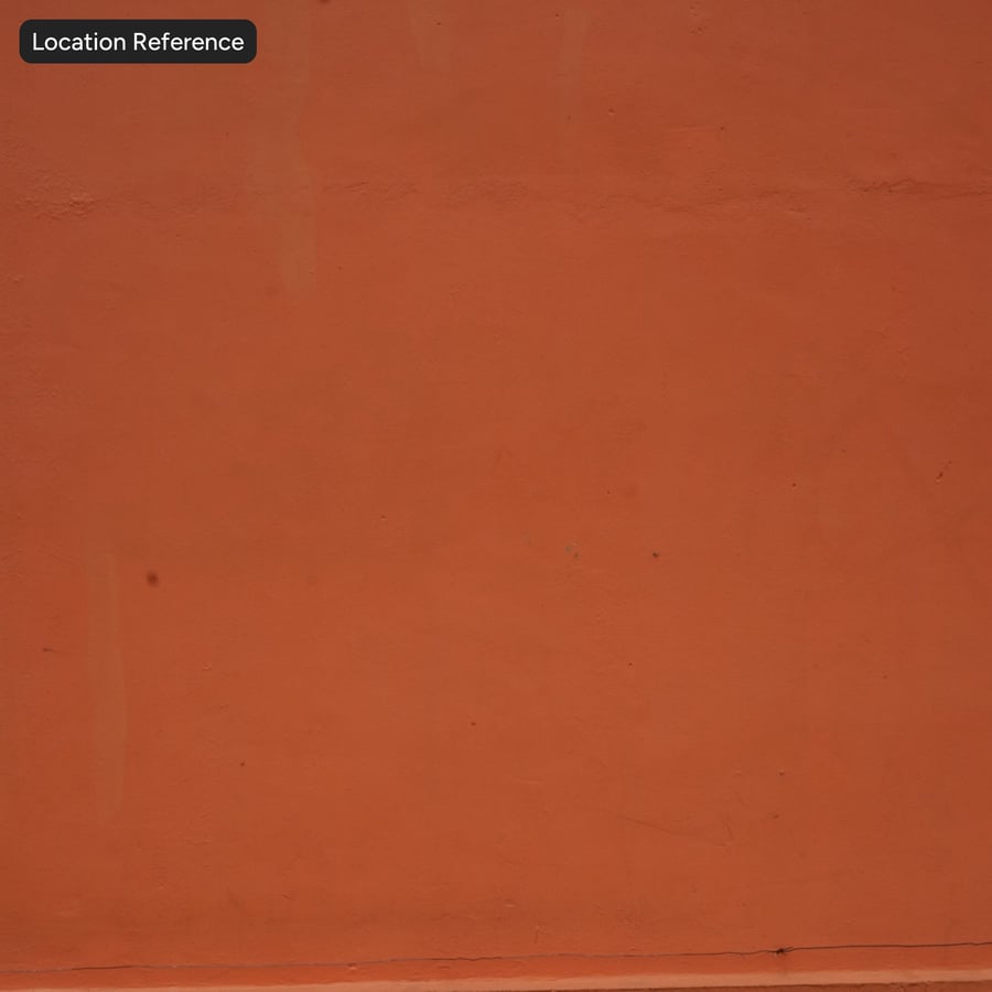 Textura de gesso pintado mate, laranja