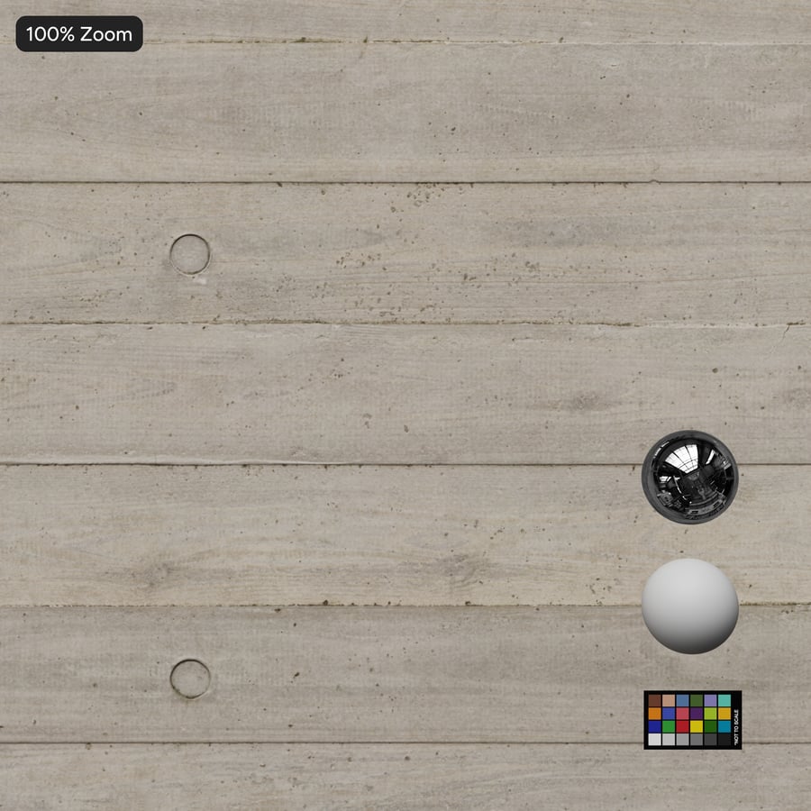 Board Form with Tie Holes Concrete Wall Texture