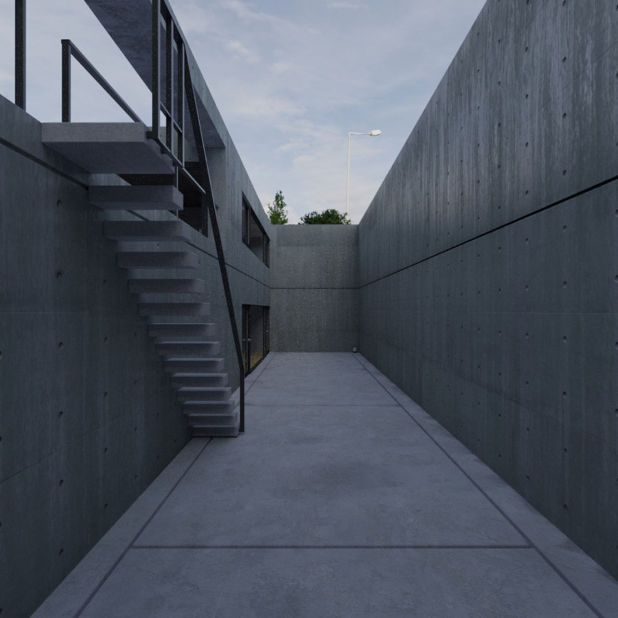 Giornata nuvolosa Marciapiede residenziale Cielo all'aperto HDRI