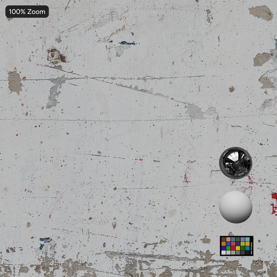 Versleten geschilderde betonnen muurtextuur, wit