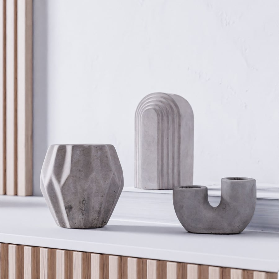 Concrete Pipe Candle Holder Models