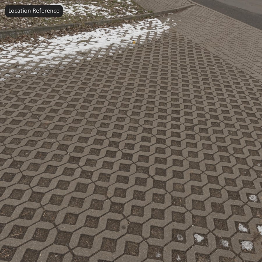 圖案化環保石材鋪路紋理