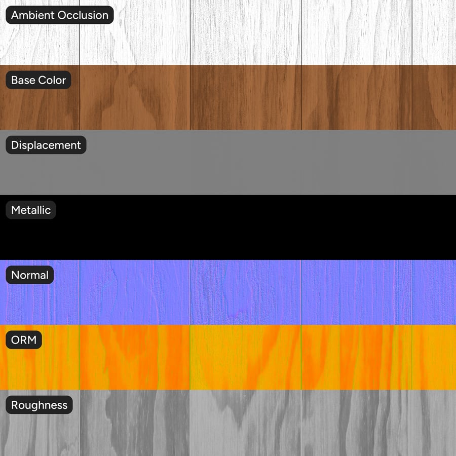 Thermal Radiata Wood Board Texture, Clear