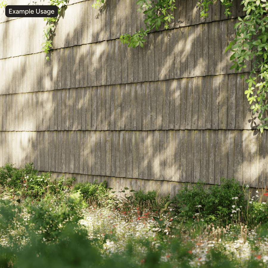 Texture de toiture en bois Mossy Shakes