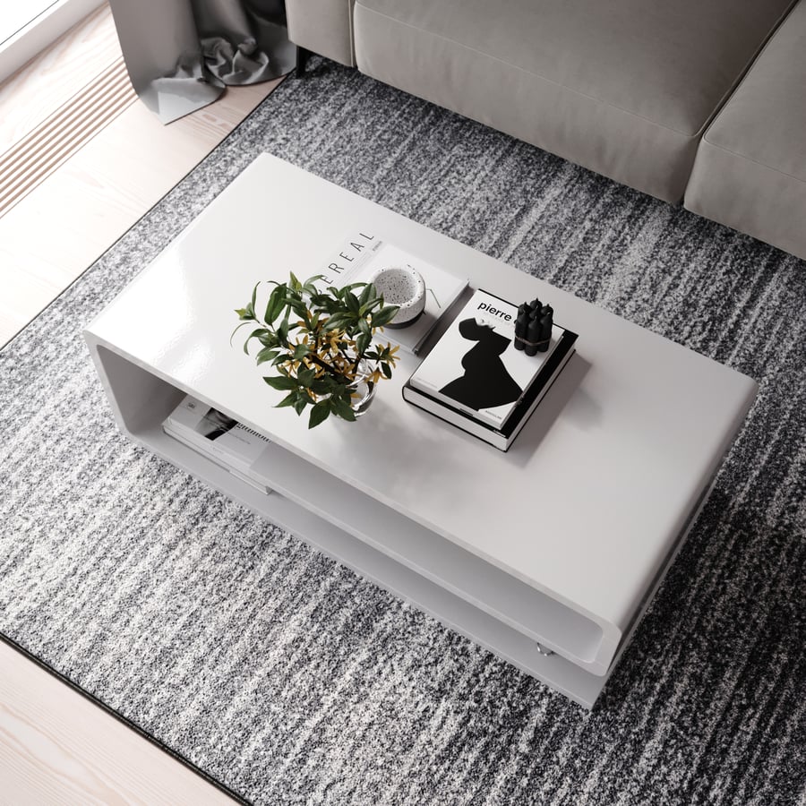 Replica Sublime Contemporary Coffee Table Model, White