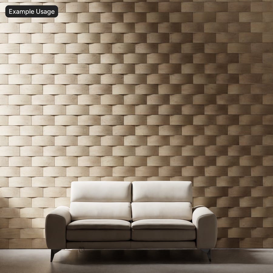 Texture 3D piastrelle travertino invecchiato, beige