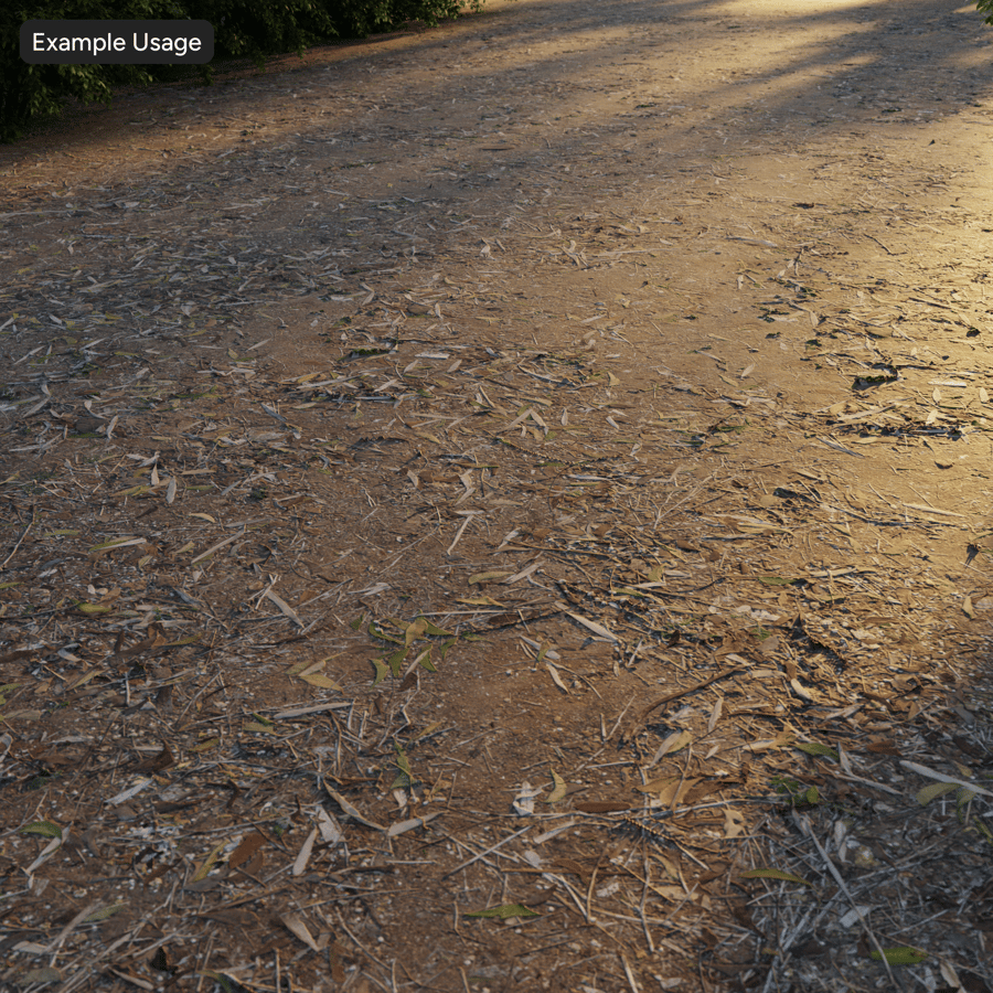 泥土上的落葉紋理