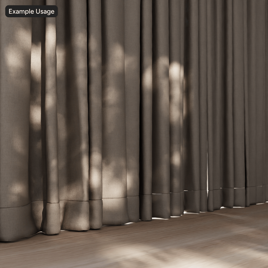Textura de tecido para estofamento de cortinas lisas e planas, bege