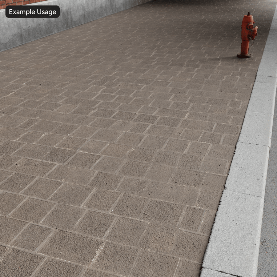 Rough Square Stone Paver Texture