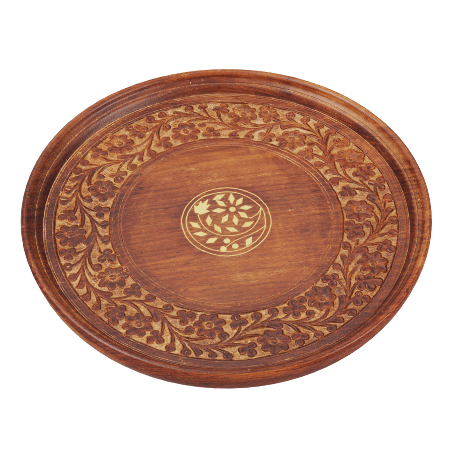 Vintage Wooden Plate Model