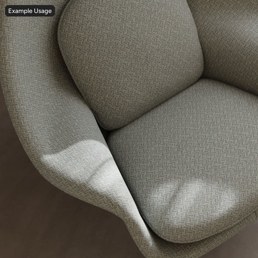 Flamestitch Upholstery Fabric Texture, Green