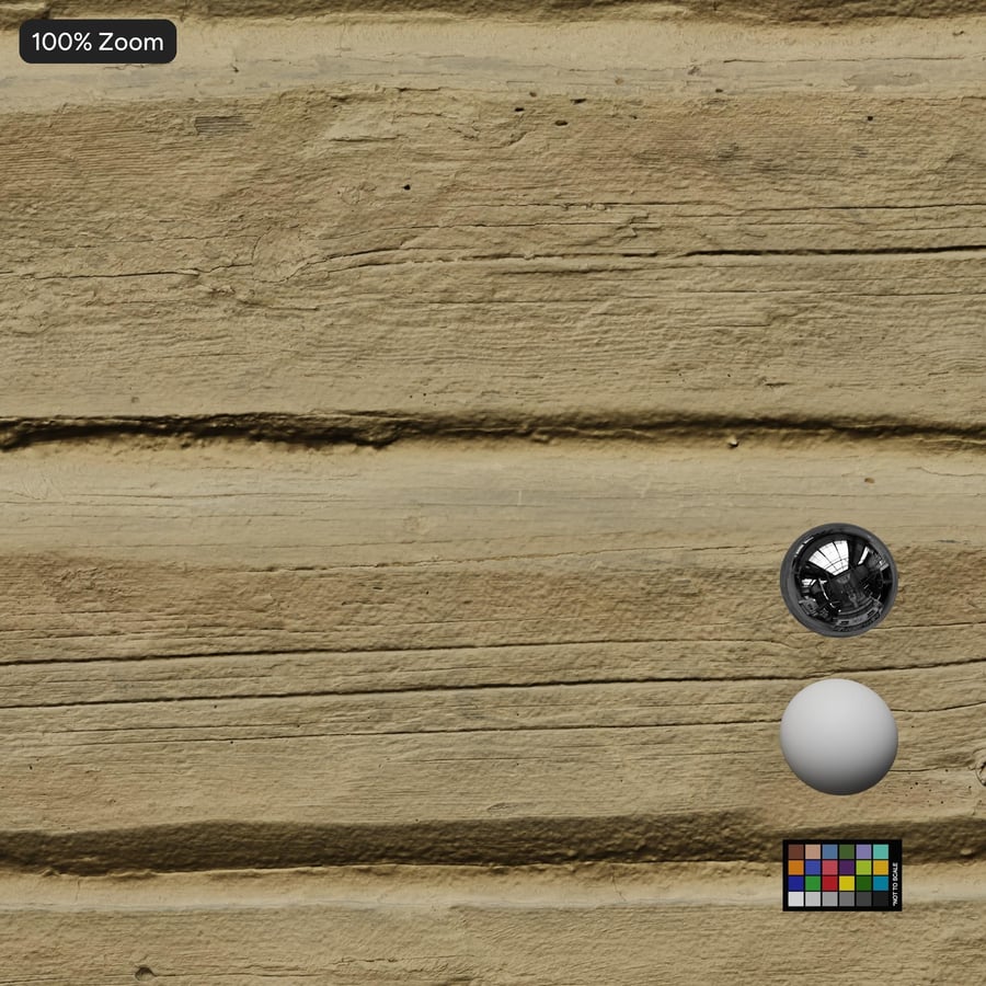 Tekstura ścienna Worn Wood Log Siding, dąb