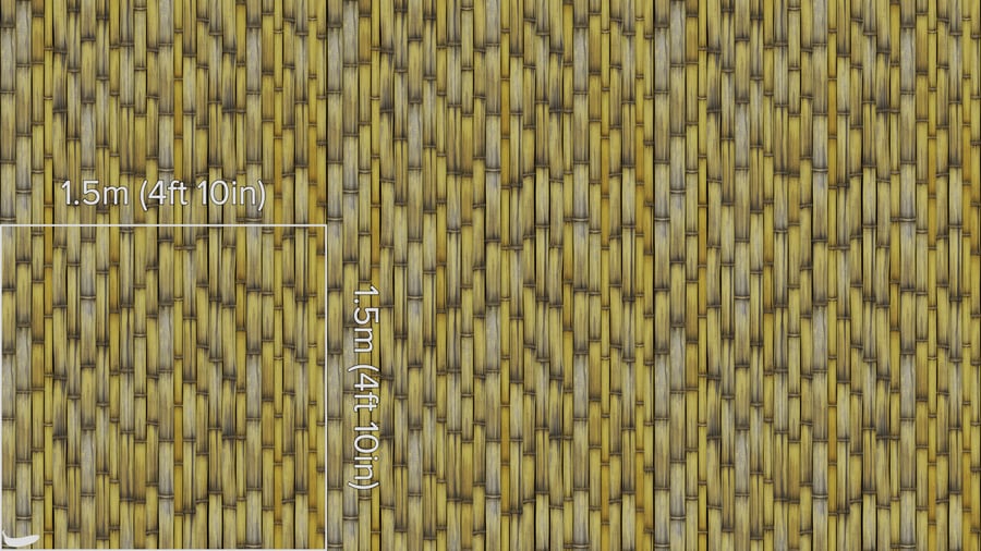 Old Dried Bamboo Wall Texture