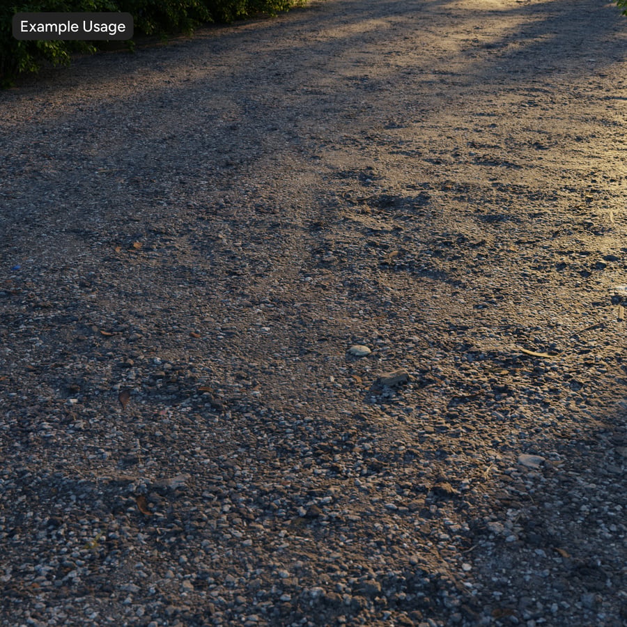 Compact Gravel Texture, Dark Brown