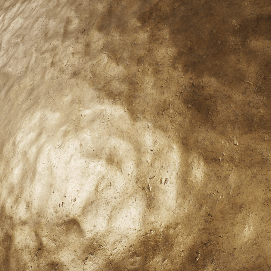 Textura de bronze fundido à mão