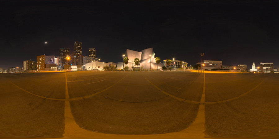 Clear Night City Parking Lot Outdoor Sky HDRI