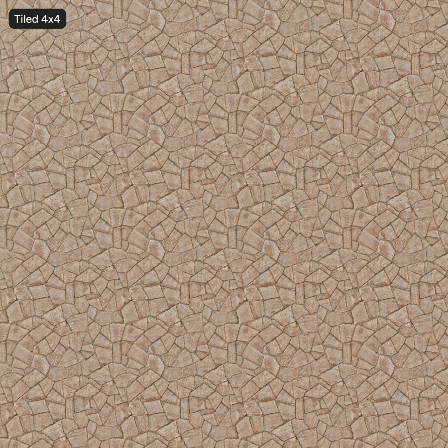 Irregular Rubble Stone Wall Texture, Cream Tan