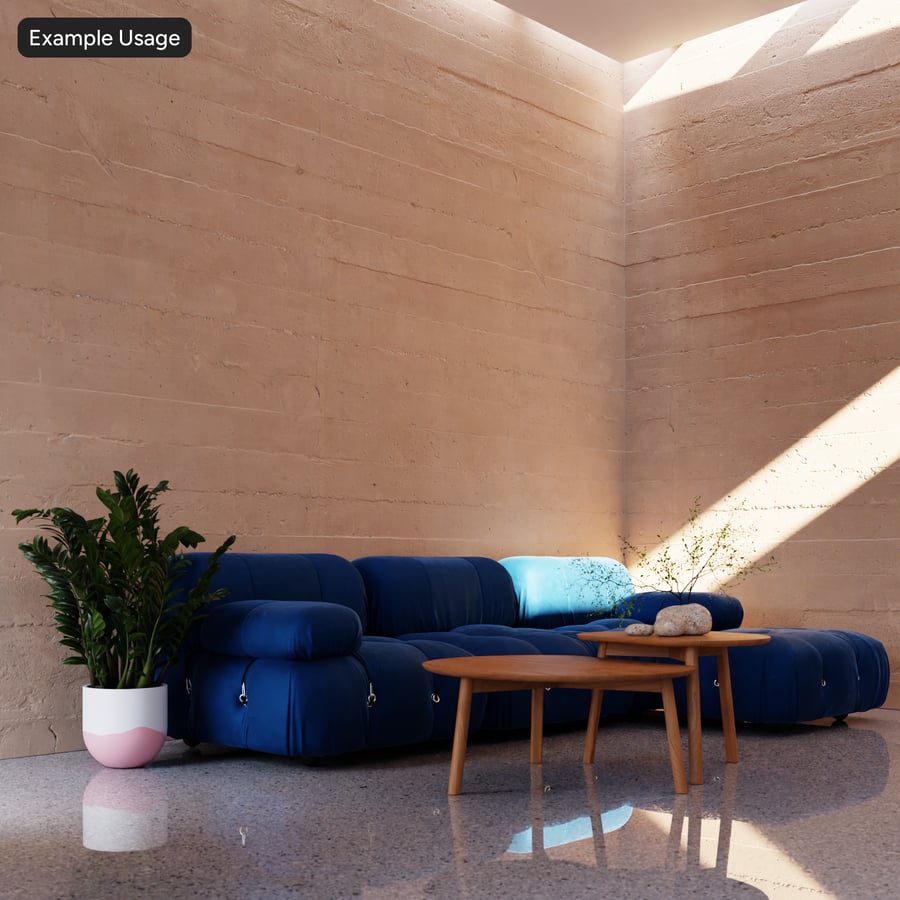 Dyed Board Form Concrete Wall Texture, Beige