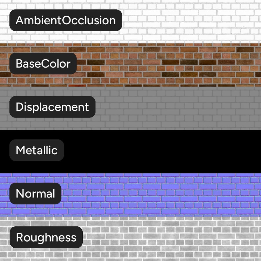 Sandfaced English Bond Brick Wall Texture, flerfärgad