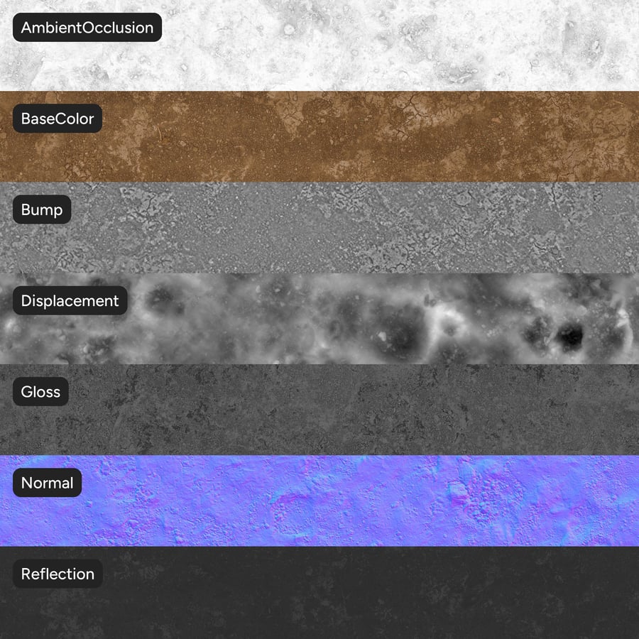 Rough Dry Cracked Dirt Texture