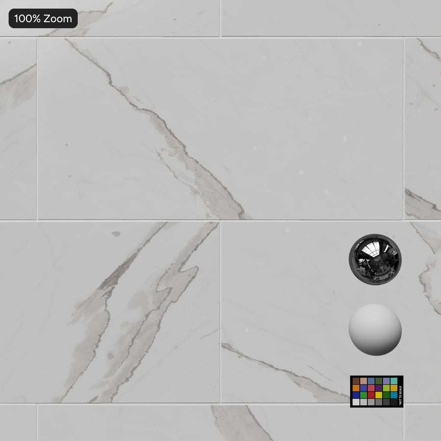 Rectangular Offset Marble Matte Tile Texture, Splashed White