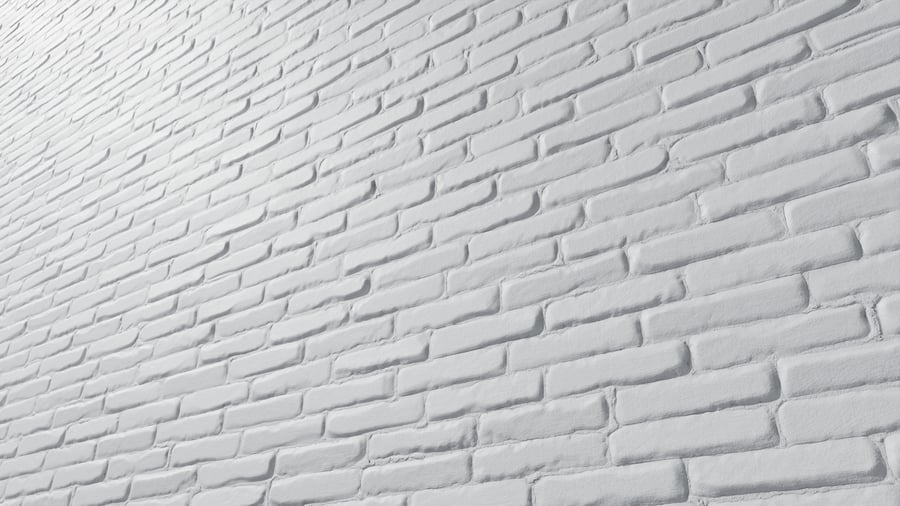 Bricks Painted White 001