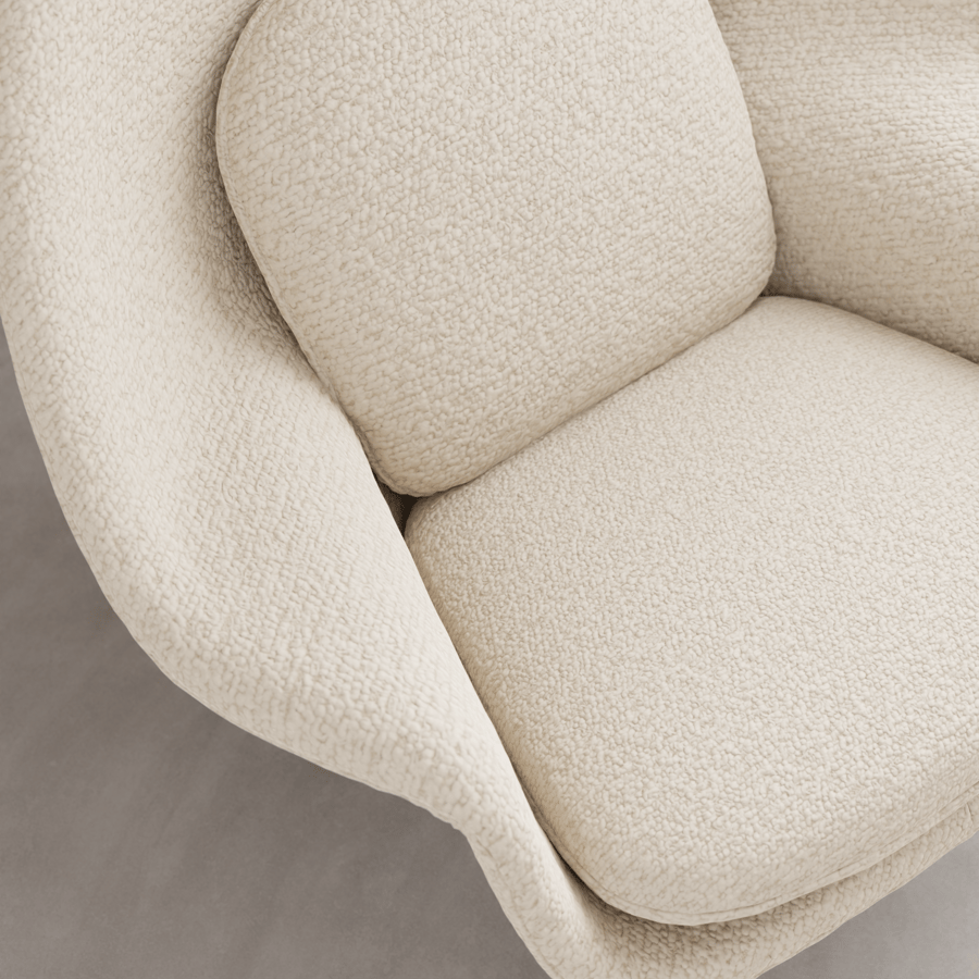 Textura de tecido bouclé misto e borbulhante