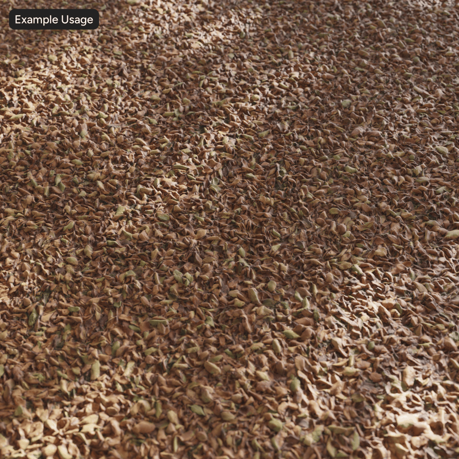 Textura de pequenas folhas caídas