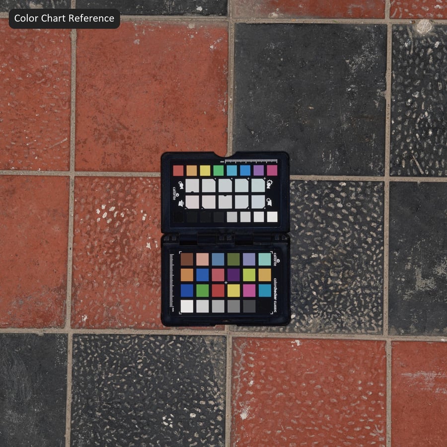 Dusty Square Ceramic Paver Texture, Checkerboard
