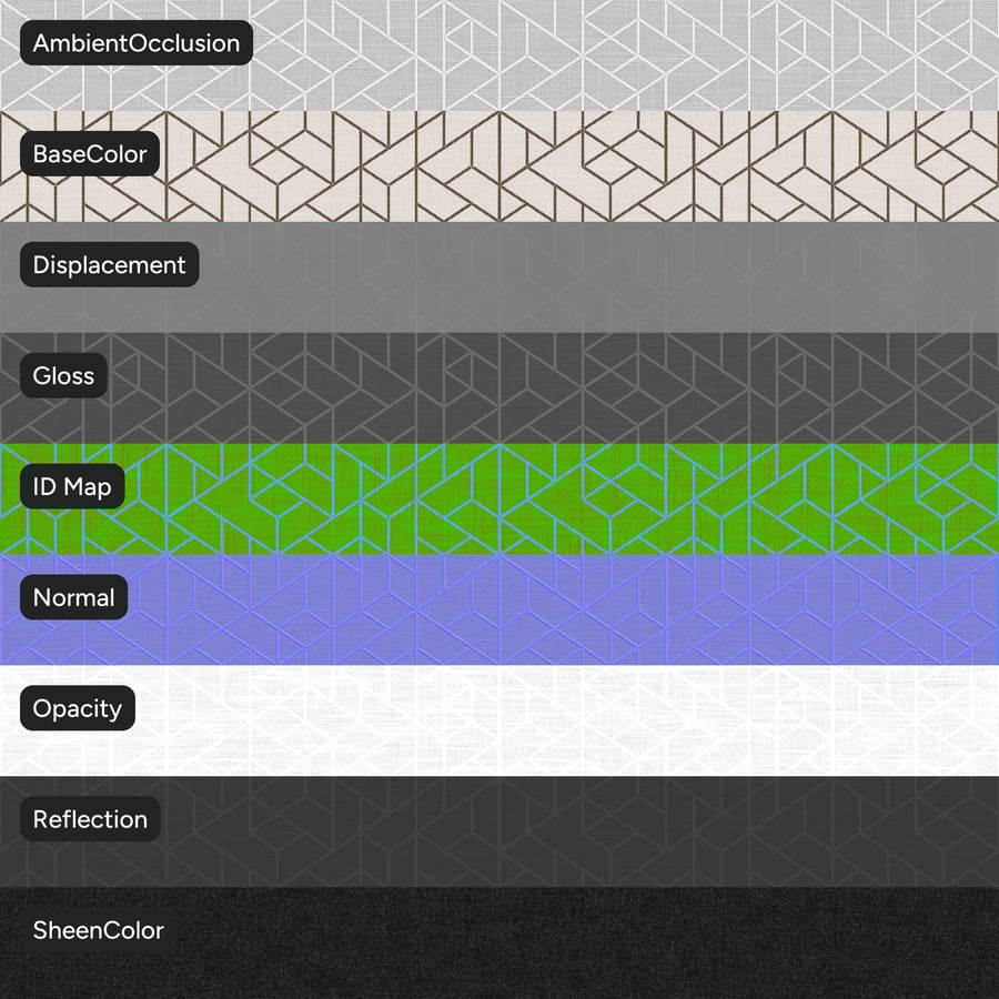Geometrikus mintás hímzés kárpitos szövet textúra, meleg fehér