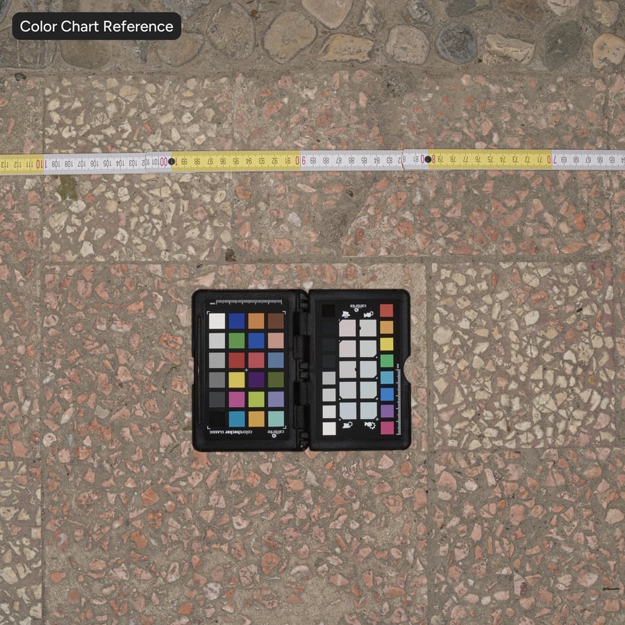 Textura de calçada de pedra quadrada Pebbledash