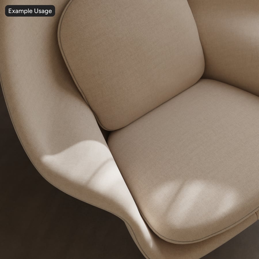 Two-Tone Basketweave Upholstery Fabric Texture, Beige