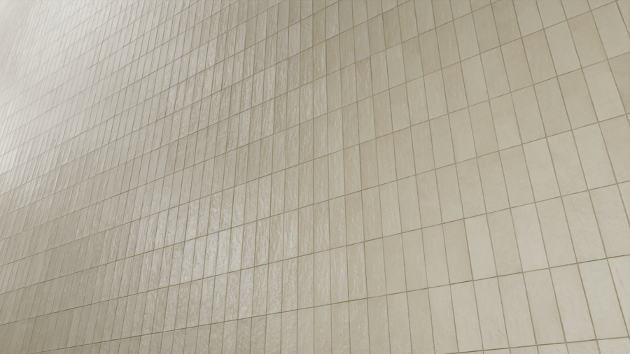 Textura de azulejo retangular Zellige em bruto, bege