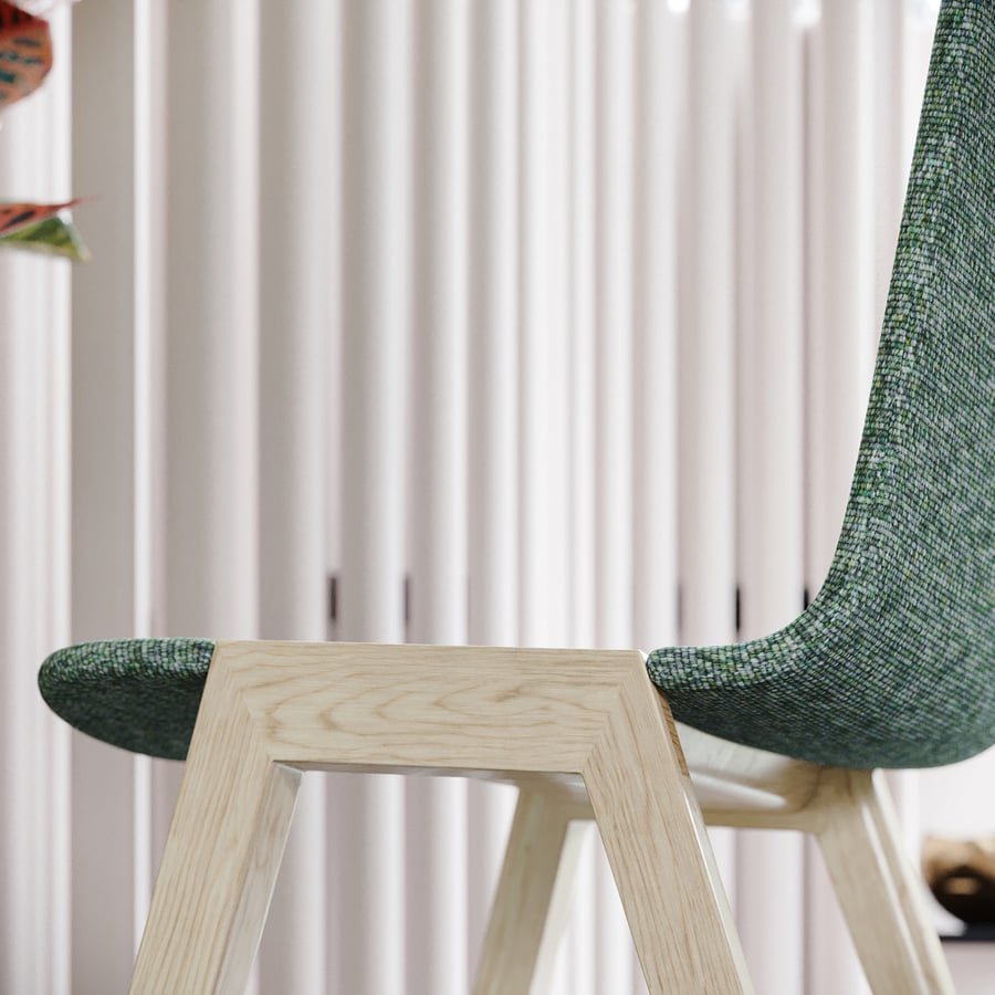 Replica Alki Pure Chair Model, Green