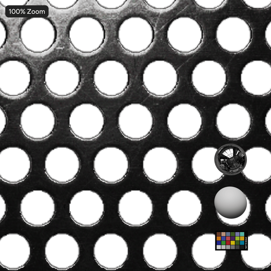 Offset Round Perforated Metal Texture