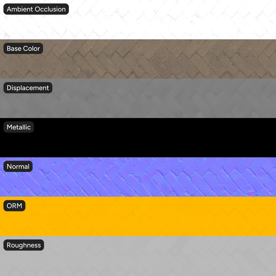 Textura de pavimento em espinha de tijolo desgastado, bege