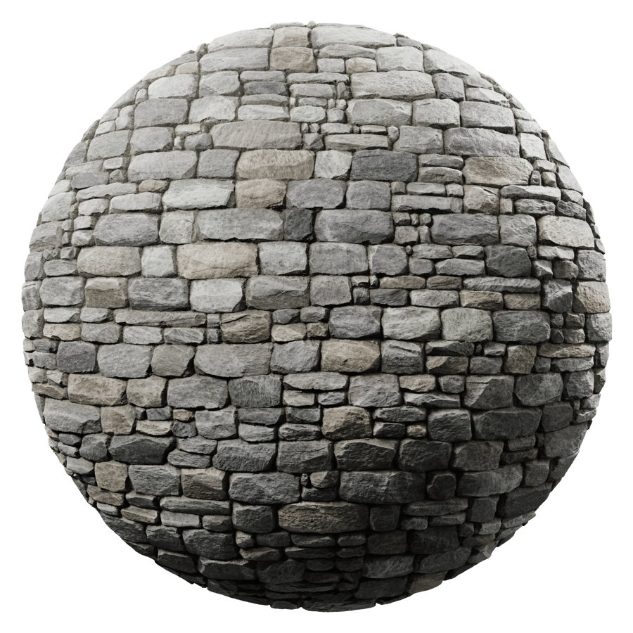 Small Mosaic Old Stone Brick Wall Texture