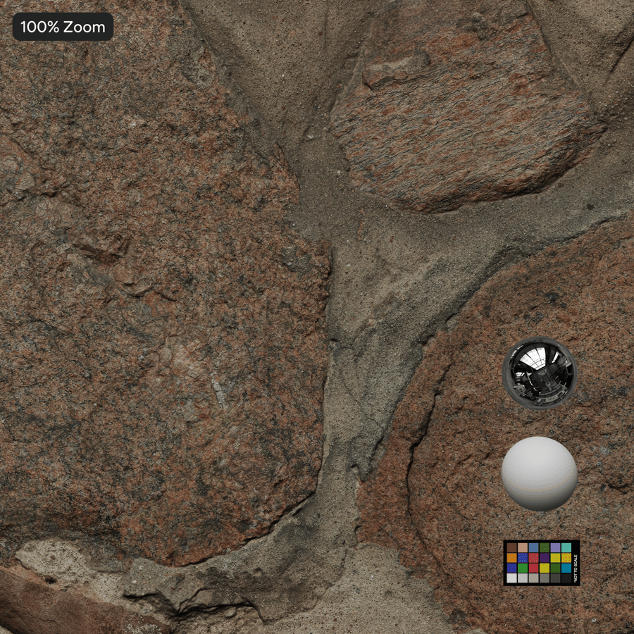 Worn Rubble Stone Wall Texture