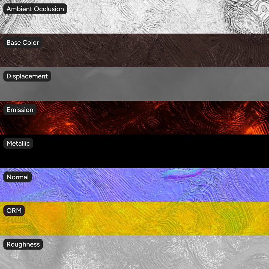 Texture de lave rafraîchissante