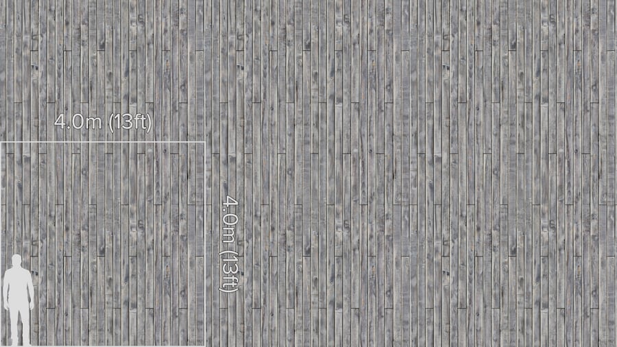 Worn Wood Flooring Texture, Grey