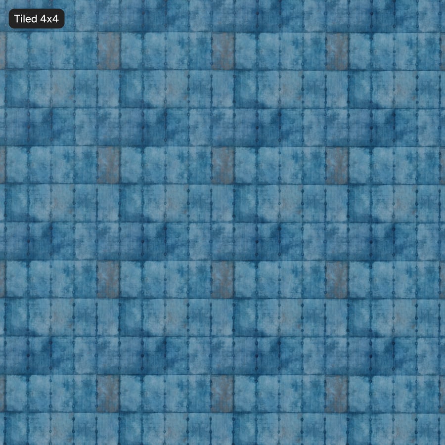 Painel mate manchado com textura de betão, azul